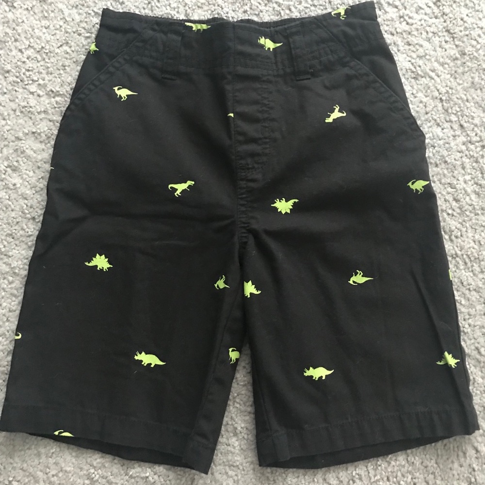 3 for $10! • Green/Black Dinosaur Kids Shorts